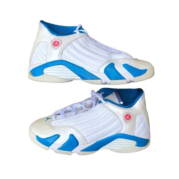 RARE 2011 Air Jordan 14 Retro Neptune Blue Size 6 - Picture 2 of 15